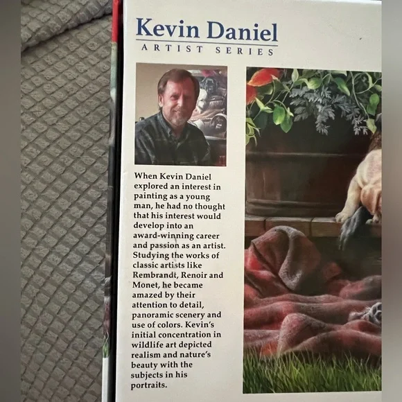 500 Pc DOG Puzzle 🧩 “Cozy Moments” Pic by Artist Kevin Daniel: Lab & Puppies - Picture 3 of 7